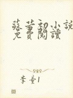 苏若初小说全文免费阅读