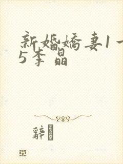 新婚娇妻1一25李晶