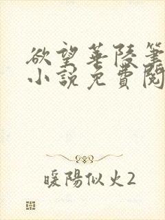 欲望华陵笔趣阁小说免费阅读