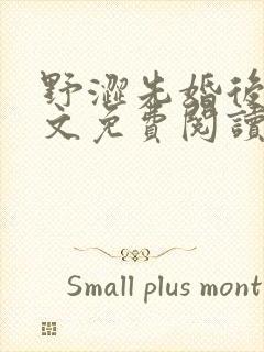 野涩先婚后爱全文免费阅读笔趣阁封面