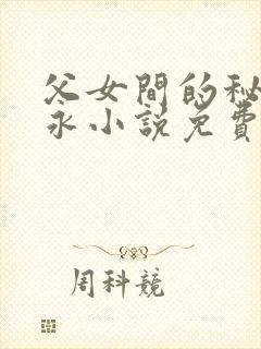 父女间的秘密赵永小说免费阅读封面