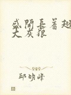 盛开长着翅膀的大灰狼