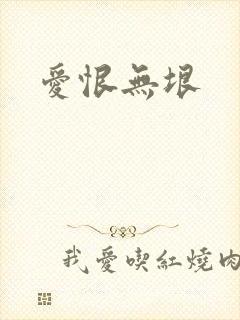 爱恨无垠封面