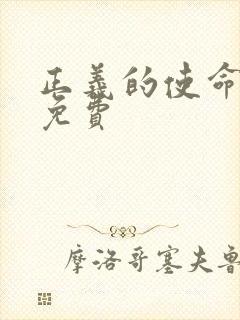 正义的使命全文免费封面