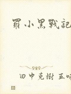 罗小黑战记小说封面