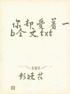 你却爱着一个sb全文txt