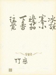 往下边塞冰棒感觉番茄小说封面