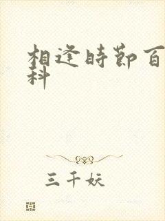 相逢时节百度百科封面