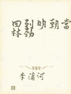 回到明朝当王爷林劲封面