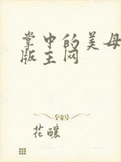 掌中的美母第一版主网