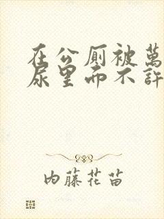 在公厕被万人c尿里面不许漏封面