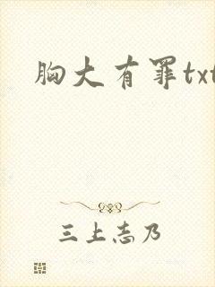 胸大有罪txt