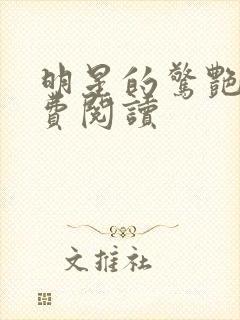 明星的惊艳史免费阅读