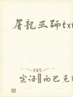 屠龙巫师txt