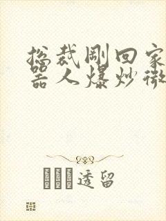 总裁刚回家被机器人爆炒微博