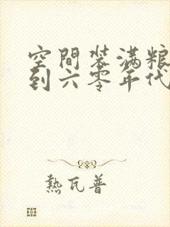 空间装满粮食回到六零年代