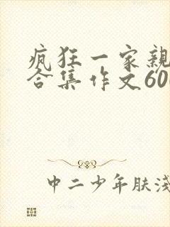 疯狂一家亲短篇合集作文600字封面