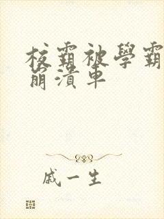 校霸被学霸玩到崩溃车