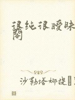 很纯很暧昧笔趣阁封面