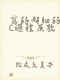 写的超细的多肉C过程原耽