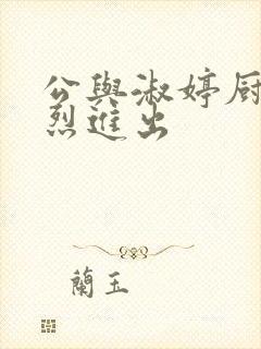 公与淑婷厨房猛烈进出封面