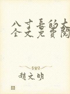 八寸长的大宝贝全文免费阅读