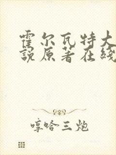 霍尔瓦特大街小说原著在线阅读封面