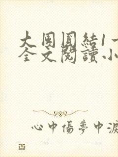 大团圆结1一6全文阅读小说