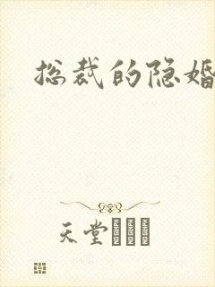 总裁的隐婚新娘