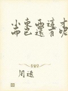 小东西这才一根而已还有呢封面