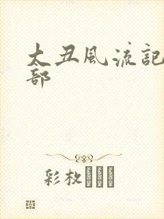 大丑风流记第二部封面