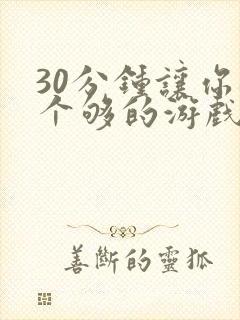 30分钟让你桶个够的游戏软件封面