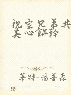 祝家兄弟共享后夹心饼干