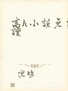 高h小说免费阅读封面