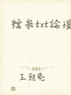 糯米txt论坛封面