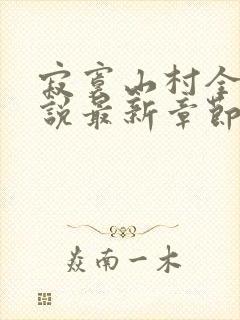 寂寞山村全部小说最新章节