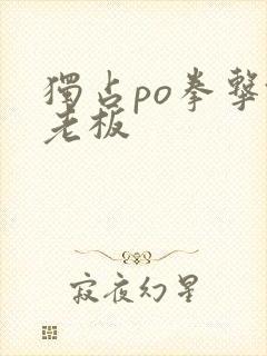 独占po拳击馆老板封面