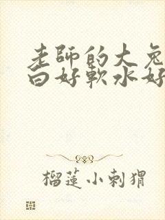 老师的大兔子好白好软水好多