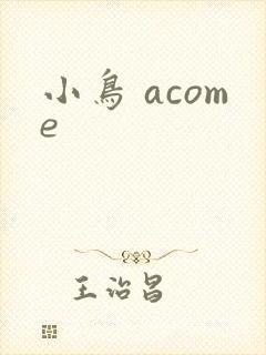 小鸟 acome