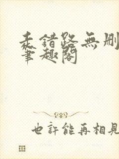 走错路无删减版笔趣阁封面