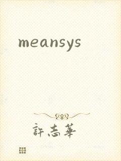 meansys封面