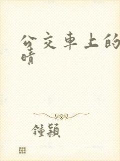 公交车上的诗请晴