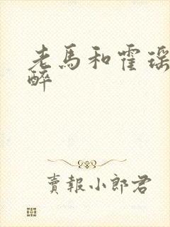 老马和霍瑶瑶喝醉