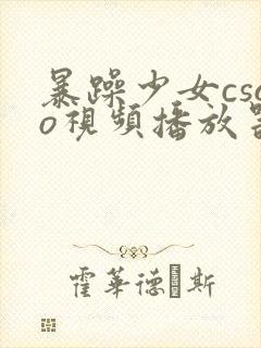 暴躁少女csgo视频播放器推荐