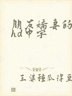 朋友娇妻的滋味hd中字