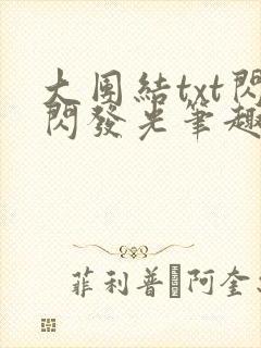 大团结txt闪闪发光笔趣阁