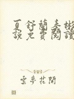 夏舒兰秦彬的小说免费阅读笔趣阁封面