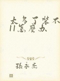 太多了装不下h11怎么办