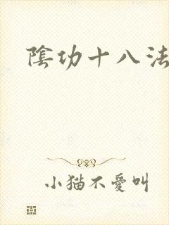 阴功十八法封面