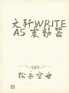 文轩WRITE AS 震动器